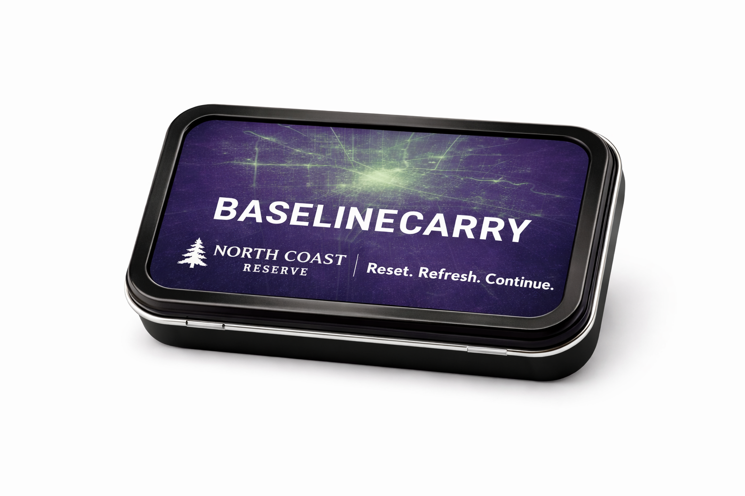 BaselineCarry co-brand mockup featuring North Coast branding.